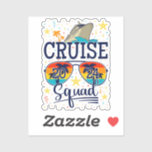 Cruise Squad 2024 Cruisevakantie Vinyl Sticker<br><div class="desc">Cruise Squad 2024 Cruising Birthday Vacation Funny Crew Graphic design Gift Custom-Cut Vinyl Sticker Classic Collectie.</div>