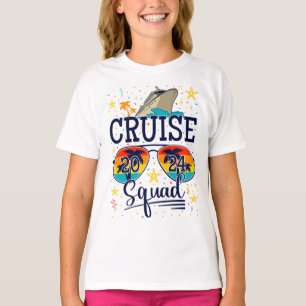 Cruise Squad 2024 Cruising Vakantie Meisje T-shirt