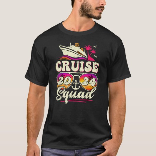 Cruise Squad 2024 Familie Vakantie Matching Famili T-shirt (Voorkant)