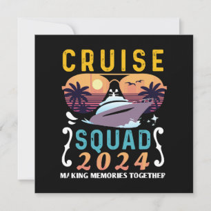 Cruise Squad 2024 Familie Vakantie Matching Groep Kaart