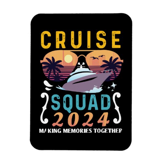 Cruise Squad 2024 Familie Vakantie Matching Groep Magneet (Verticaal)
