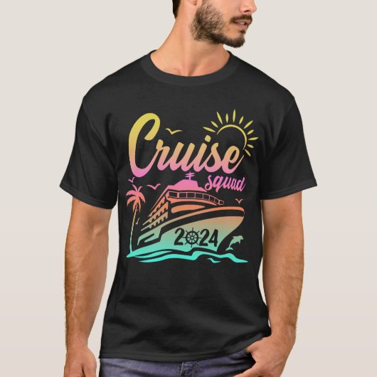 Cruise Squad 2024 Family Trip Matching T-shirt (Voorkant)