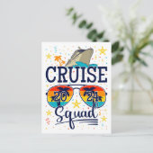 Cruise Squad 2024 Vaarvakantie Briefkaart (Staand voorkant)