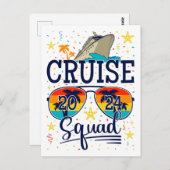 Cruise Squad 2024 Vaarvakantie Briefkaart (Voorkant / Achterkant)