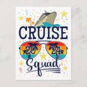 Cruise Squad 2024 Vaarvakantie Briefkaart (Voorkant)
