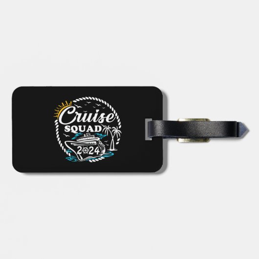 Cruise Squad 2024 Zomer Vakantie Bijpassende Famil Bagagelabel (Achterkant horizontaal)