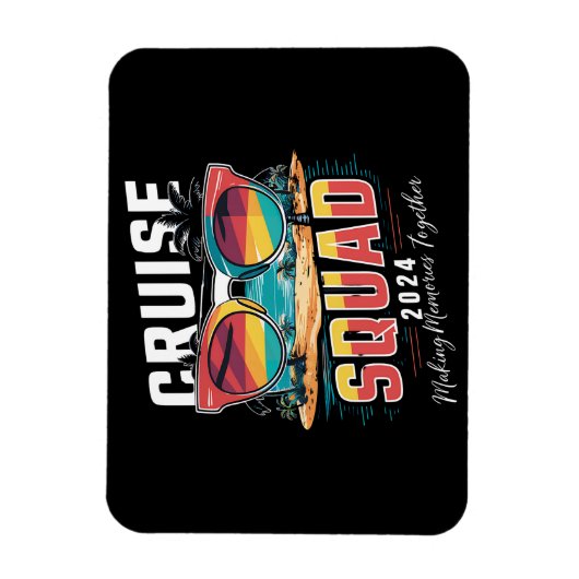 Cruise Squad 2024 Zomer Vakantie Bijpassende Famil Magneet (Verticaal)