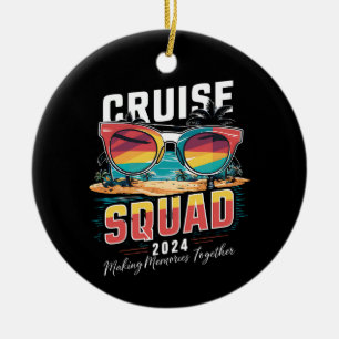 Cruise Squad 2024 Zomer Vakantie Matching Familie Keramisch Ornament