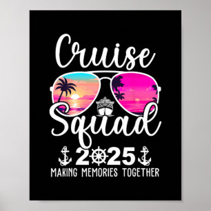 Cruise Squad 2025 Cruise Squad Vaart Zomer Vak Poster