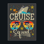 Cruise Squad 2025 Cruise Vakantie Briefkaart<br><div class="desc">Cruise Squad 2025 Cruise Verjaardagsvakantie Funny Crew Grafisch ontwerp Cadeau Standaard Ansichtkaart Klassieke Collectie.</div>