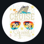 Cruise Squad 2025 Cruise Vakantie Ronde Sticker<br><div class="desc">Cruise Squad 2025 Cruising Verjaardag Vakantie Grappig Crew Grafisch ontwerp Gift Classic Ronde Sticker Classic Collectie.</div>