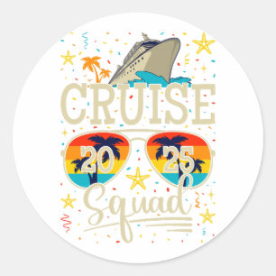 Cruise Squad 2025 Cruise Vakantie Ronde Sticker