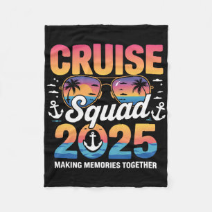 Cruise Squad 2025 Familie Cruise Matching Zomer Va Fleece Deken