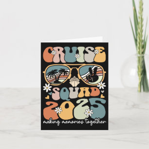 Cruise Squad 2025 Familie Matching Groep Zomer Vak Kaart