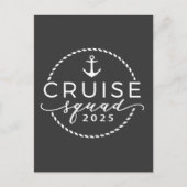 Cruise Squad 2025 Familie Matching Outfit Zomer Feestdagenkaart (Voorkant)