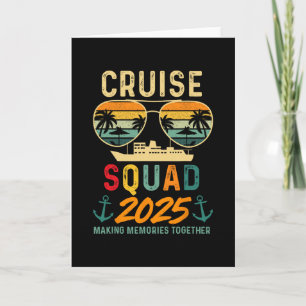 Cruise Squad 2025 Familie Vakantie Matching Groep Kaart