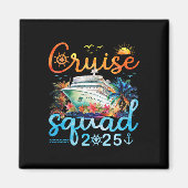 Cruise Squad 2025 Familiegroep Matching Cruising V Magneet (Voorkant)