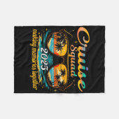 Cruise Squad 2025 Familiegroep Matching Summer Vac Fleece Deken (Voorkant (Horizontaal))