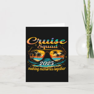Cruise Squad 2025 Familiegroep Matching Summer Vac Kaart