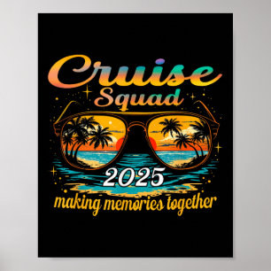 Cruise Squad 2025 Familiegroep Matching Summer Vac Poster