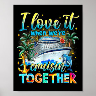 Cruise Squad 2025 Familiegroep Matching Summer Vac Poster