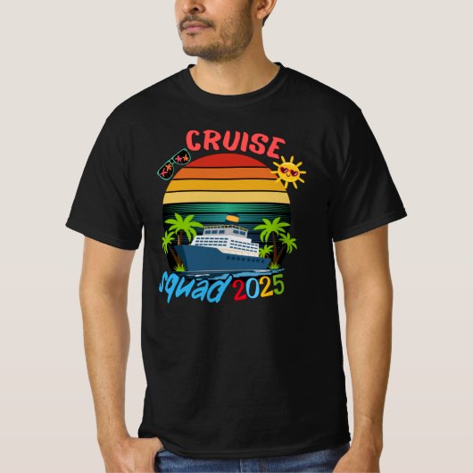 Cruise Squad 2025 Family Group Matching Summer T-shirt (Voorkant)
