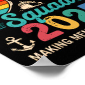 Cruise Squad 2025 Family Group Matching Summer Vac Poster (Hoek)