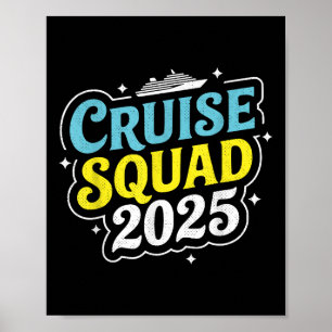 Cruise Squad 2025 Matching Familiegroep Zomer Vac Poster