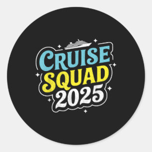 Cruise Squad 2025 Matching Familiegroep Zomer Vac Ronde Sticker