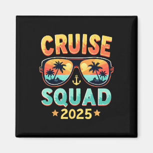 Cruise Squad 2025 Reisschip Familie Matching Zomer Magneet