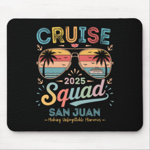 Cruise Squad 2025 San Juan Familie Groep Matching Muismat