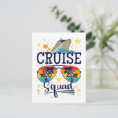 Cruise Squad 2025 Vaarvakantie Briefkaart (Staand voorkant)
