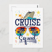 Cruise Squad 2025 Vaarvakantie Briefkaart (Voorkant / Achterkant)