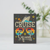 Cruise Squad 2025 Vaarvakantie Briefkaart (Staand voorkant)