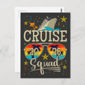 Cruise Squad 2025 Vaarvakantie Briefkaart (Voorkant / Achterkant)