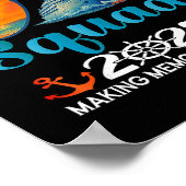 Cruise Squad 2025 Vrienden Familie Vakantie Matchi Poster (Hoek)