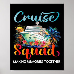 Cruise Squad 2025 Vrienden Familie Vakantie Matchi Poster