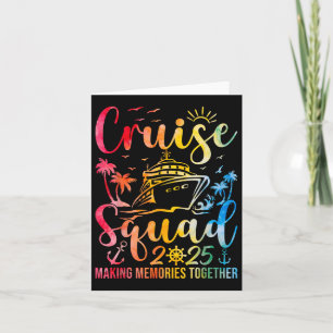 Cruise Squad 2025 Zomer Vakantie Bijpassende Famil Kaart