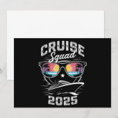 Cruise Squad 2025 Zomer Vakantie Bijpassende Famil Kaart (Voorkant / Achterkant)