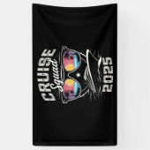 Cruise Squad 2025 Zomer Vakantie Bijpassende Famil Spandoek (Verticaal)