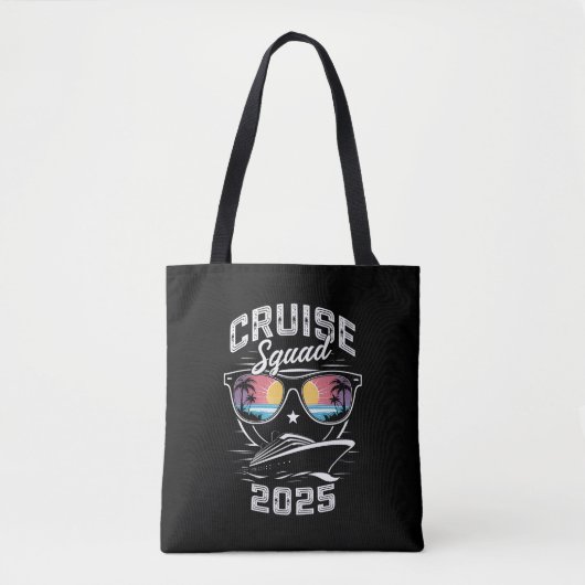 Cruise Squad 2025 Zomer Vakantie Bijpassende Famil Tote Bag (Voorkant)