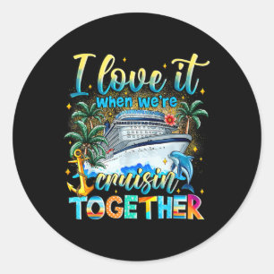Cruise Squad 2025 Zomer Vakantie Gift Matching Fa Ronde Sticker