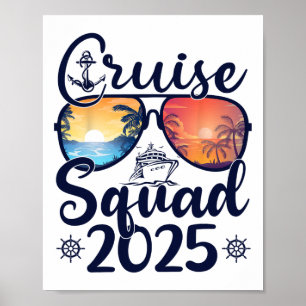 Cruise Squad 2025 Zomer Vakantie Matching Familie Poster