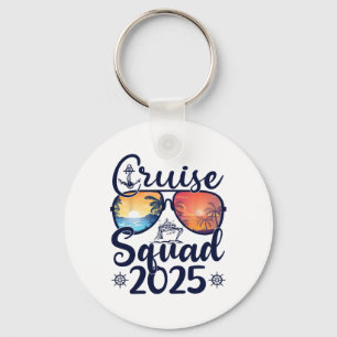 Cruise Squad 2025 Zomer Vakantie Matching Familie Sleutelhanger