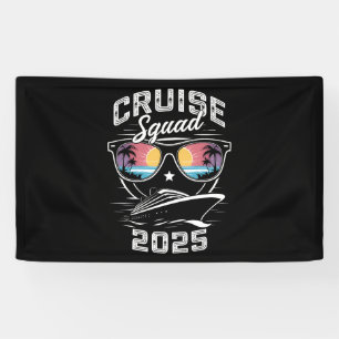 Cruise Squad 2025 Zomer Vakantie Matching Familie Spandoek