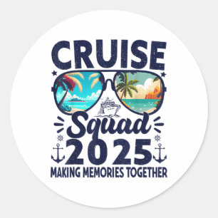Cruise Squad 2025 zomervakantie groepswedstrijd Ronde Sticker