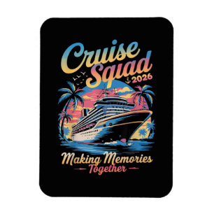 Cruise Squad 2026 Familie Cruise Matching Zomer Magneet