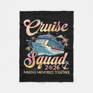 Cruise Squad 2026 Familie Groep Matching Zomer Vak Fleece Deken