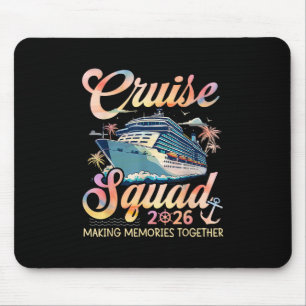 Cruise Squad 2026 Familie Groep Matching Zomer Vak Muismat