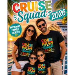 Cruise Squad 2026 - Familie Vakantie Matching T-sh T-shirt